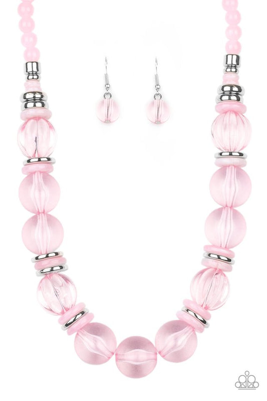 Paparazzi Necklace ~ Bubbly Beauty - Pink