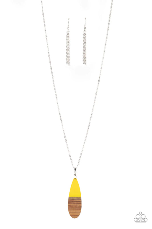 Paparazzi Necklace ~ Going Overboard - Yellow