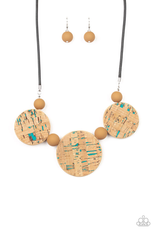 Paparazzi Necklace ~ Pop The Cork - Blue