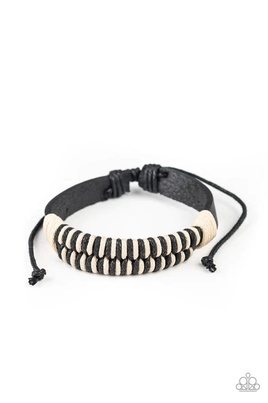 Pulsera Paparazzi ~ Trail Time - Negra