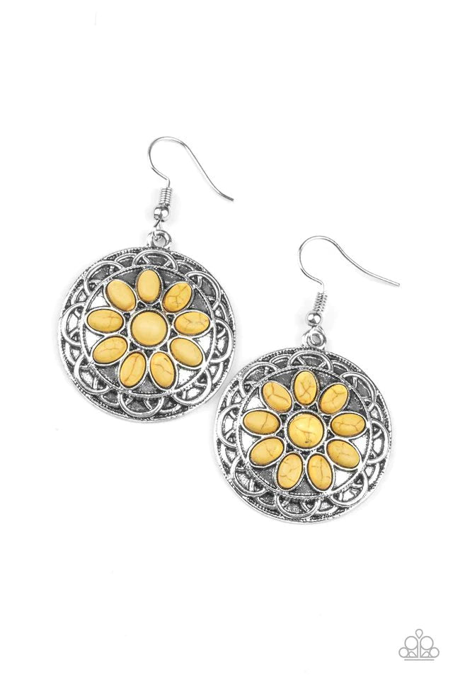 Paparazzi Earring ~ Mesa Oasis - Yellow