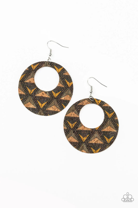 Paparazzi Earring ~ Put A Cork In It - Multi