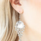Paparazzi Earring ~ Elegantly Effervescent - White