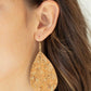 Paparazzi Earring ~ CORK It Over - Gold