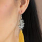 Paparazzi Earring ~ Tiki Tassel - Yellow