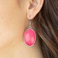 Serenely Sediment - Pink - Paparazzi Earring Image