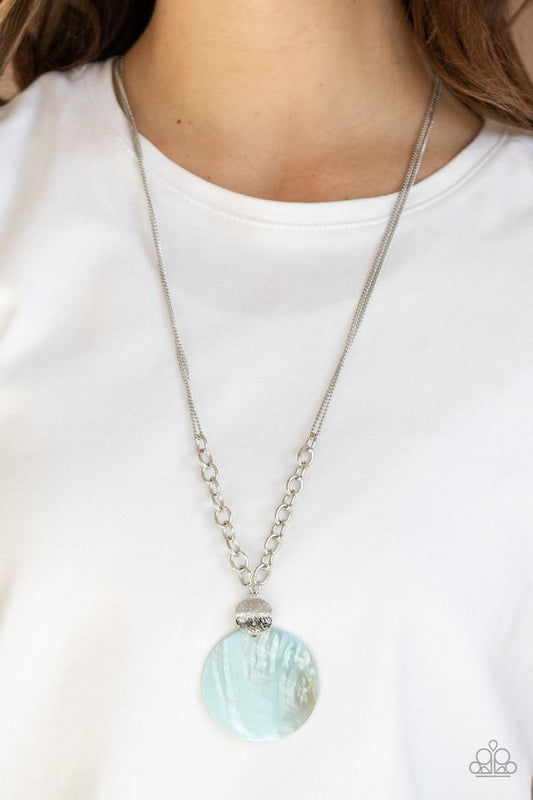 Paparazzi Necklace ~ A Top-SHELLer - Blue