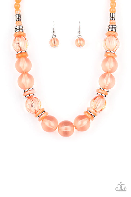 Paparazzi Necklace ~ Bubbly Beauty - Orange