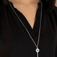 Secret Shimmer - Blue - Paparazzi Necklace Image
