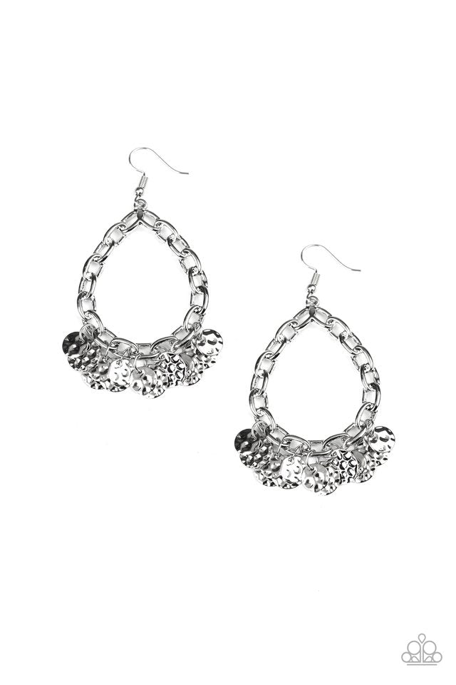 Street Appeal - Silver - Paparazzi Earring Image