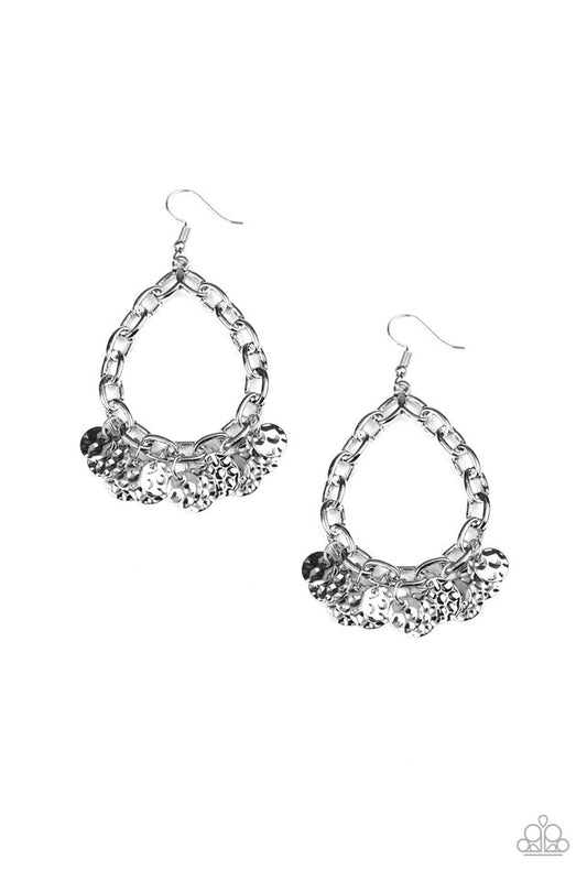 Street Appeal - Silver - Paparazzi Earring Image