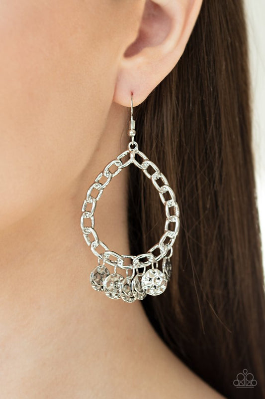 Street Appeal - Silver - Paparazzi Earring Image