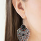 Tribal Territory - Black - Paparazzi Earrings Image