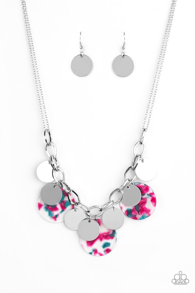 Paparazzi Necklace ~ Confetti Confection - Pink