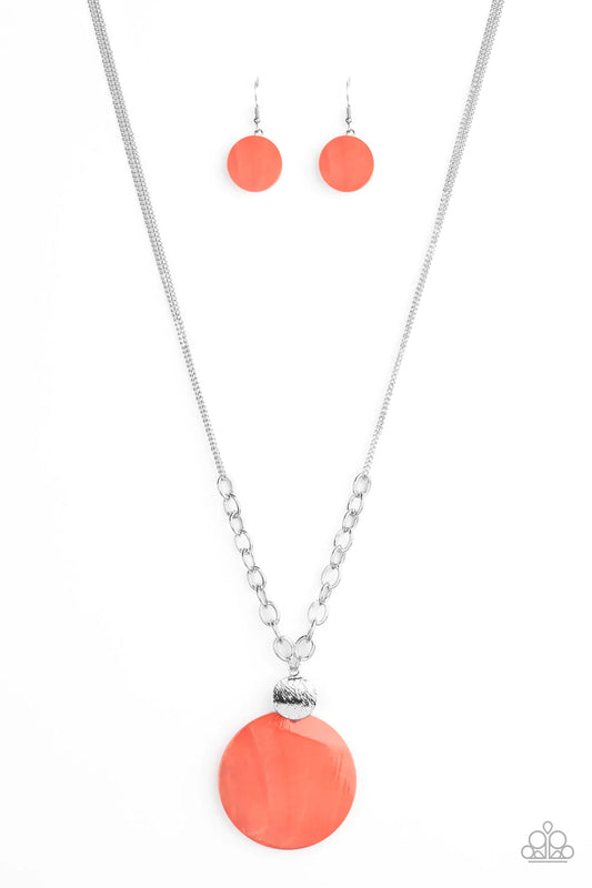 Paparazzi Necklace ~ A Top-SHELLer - Orange