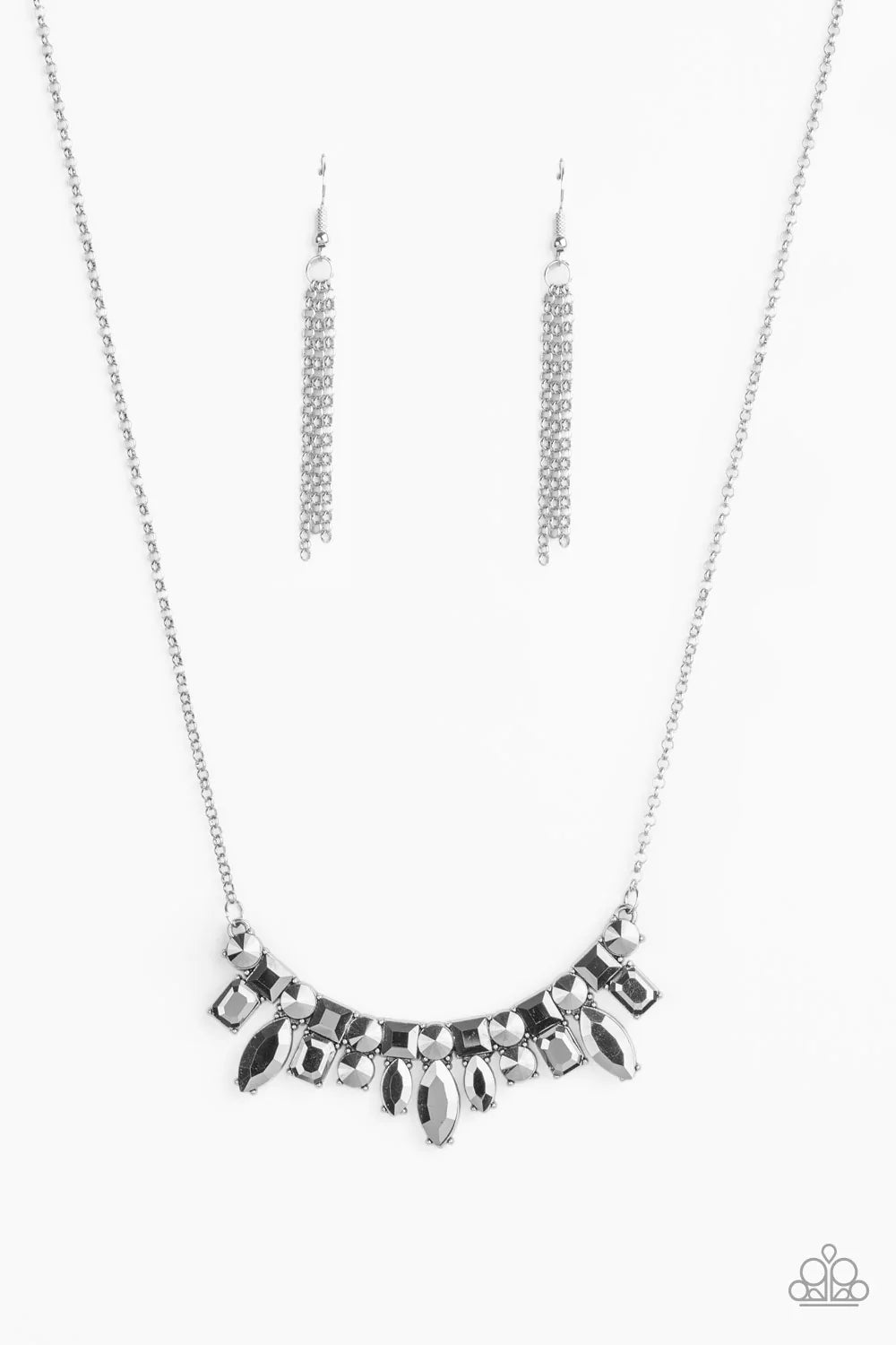 Paparazzi Necklace ~ Wish Upon a ROCK STAR - Silver