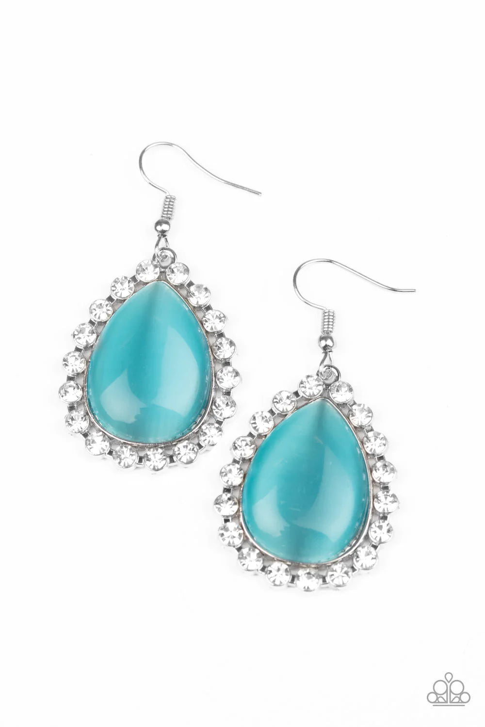 Paparazzi Earring ~ Teardrop Trendsetter - Blue