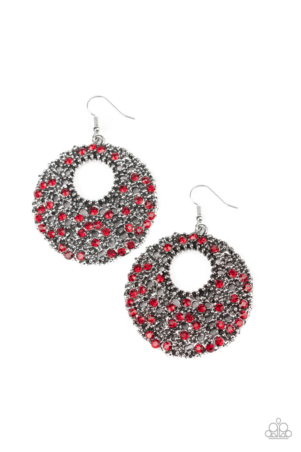 Paparazzi Earring ~ Starry Showcase - Red