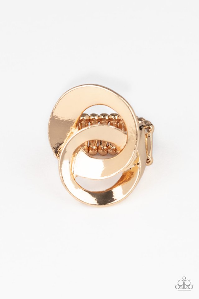 Pro Top Spin - Gold - Paparazzi Rings Image