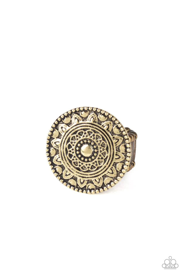 Paparazzi Ring ~ One in a MEDALLION - Brass