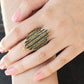 Shocking Sparkle - Brass - Paparazzi Ring Image