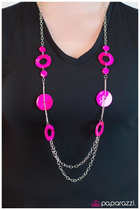 Collar Paparazzi ~ Como desees - Rosa