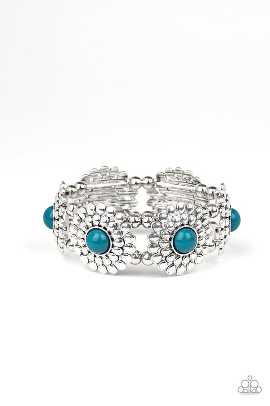 Paparazzi Bracelet ~ Bountiful Blossoms - Blue