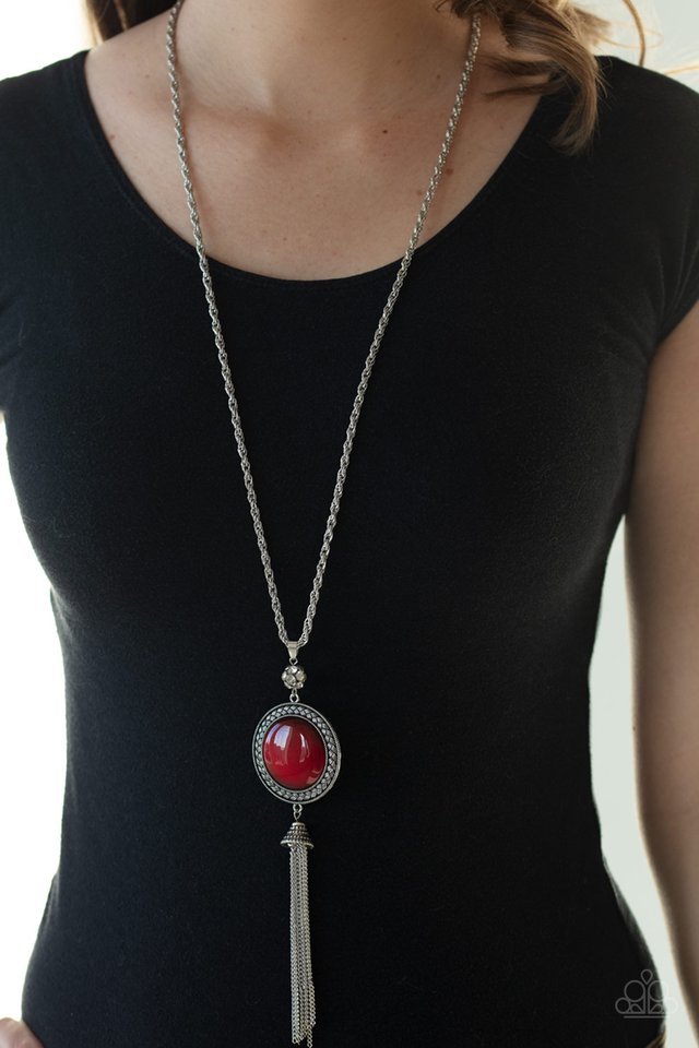 Serene Serendipity - Red - Paparazzi Necklace Image