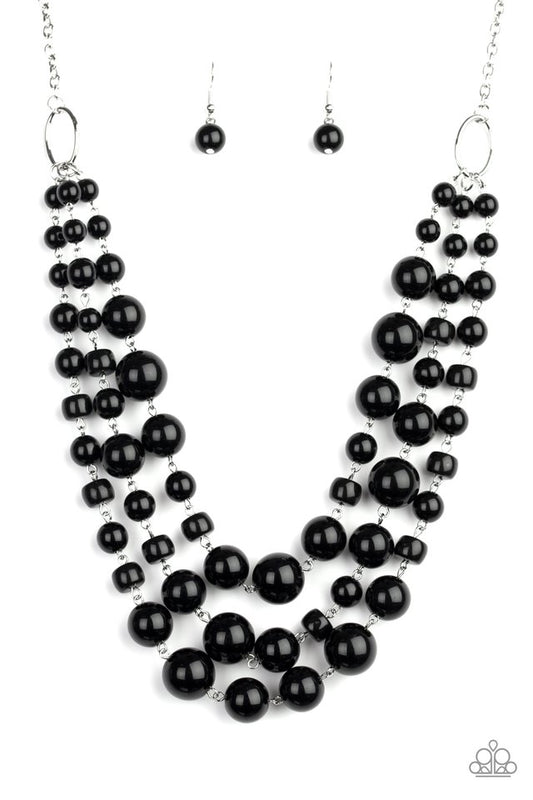 Everyone Scatter! - Black - Paparazzi Necklace Image