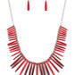 Out of My Element - Red - Paparazzi Necklace Image