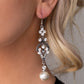 Paparazzi Earring ~ Elegantly Extravagant - White