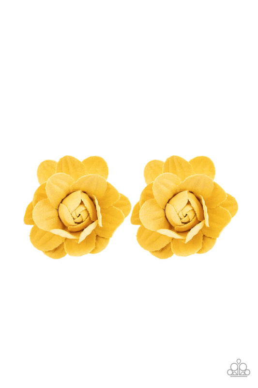 Paparazzi Hair Accessories ~ Beautifully Budding - Yellow