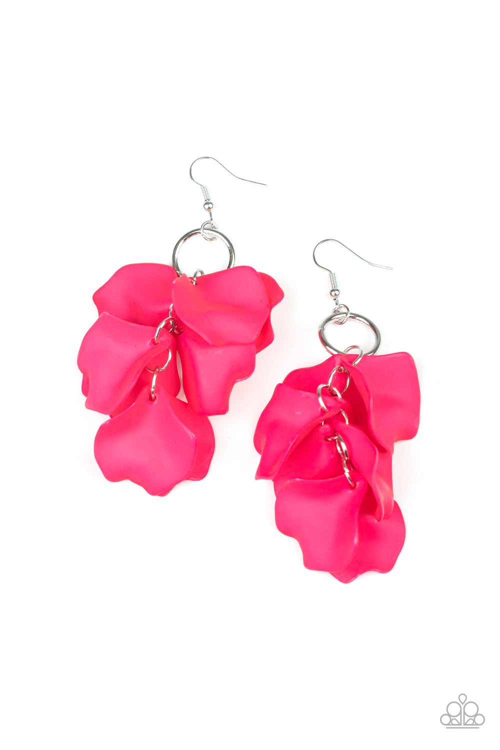 Paparazzi Earring ~ Glass Gardens - Pink