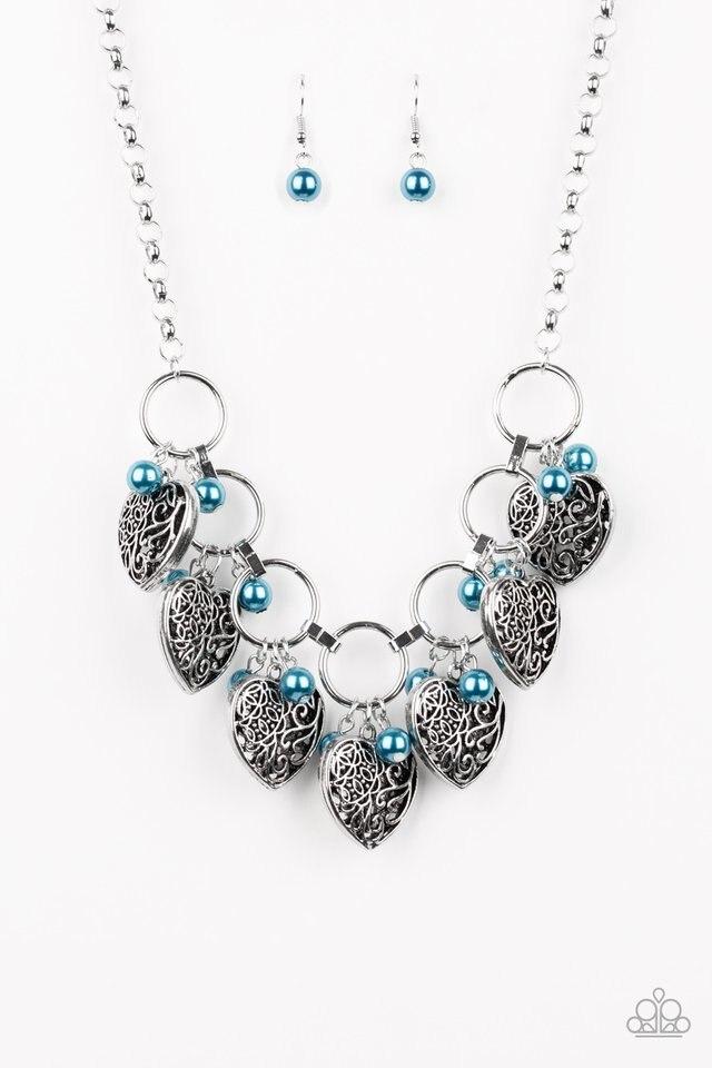 Paparazzi Necklace ~ Very Valentine - Blue