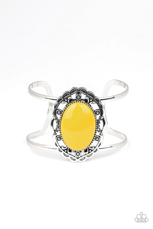 Paparazzi Bracelet ~ Vibrantly Vibrant - Yellow