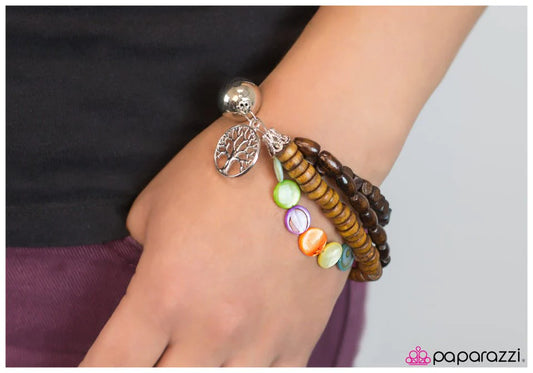 Pulsera Paparazzi ~ Sequoia - Multi