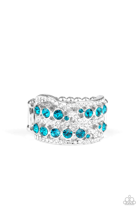 Paparazzi Ring ~ Elegant Effervescence - Blue