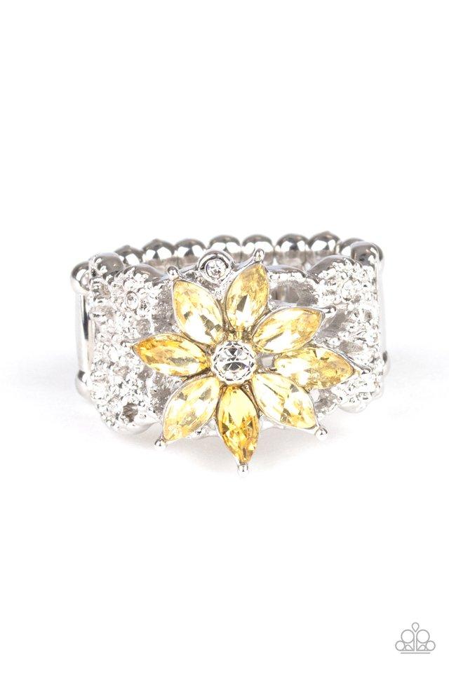 Paparazzi Ring ~ Brilliantly Blooming - Yellow