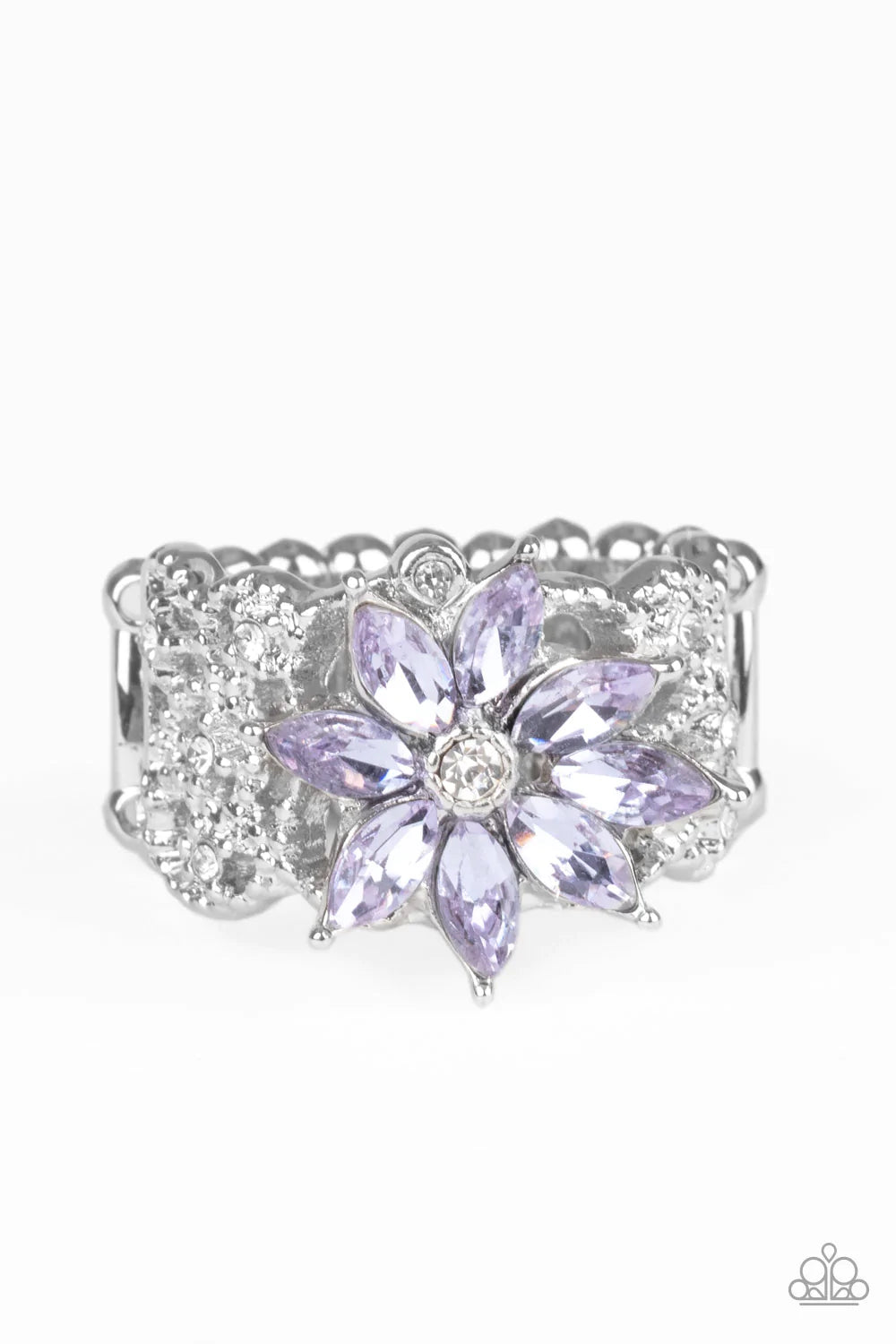 Paparazzi Ring ~ Brilliantly Blooming - Purple – Paparazzi Jewelry ...