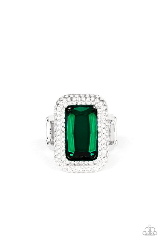 A Grand STATEMENT-MAKER - Green - Paparazzi Ring Image