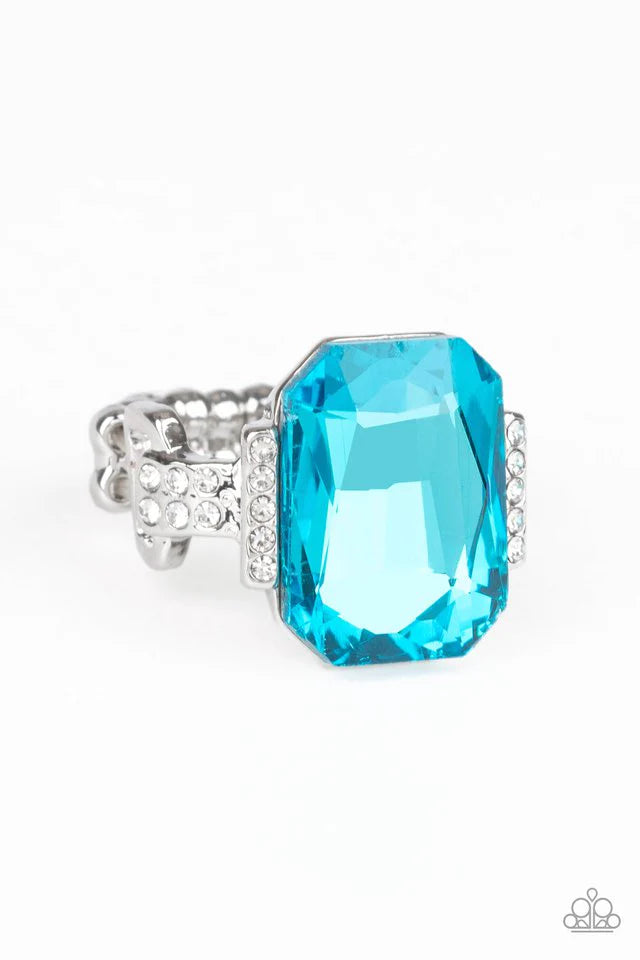 Anillo Paparazzi ~ Puedes CONTARME - Azul