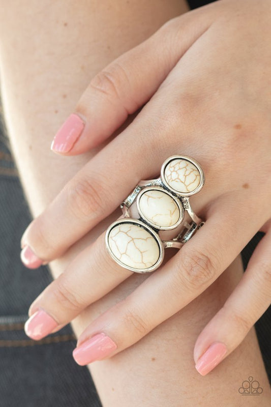 Rural Revolution - White - Paparazzi Ring Image