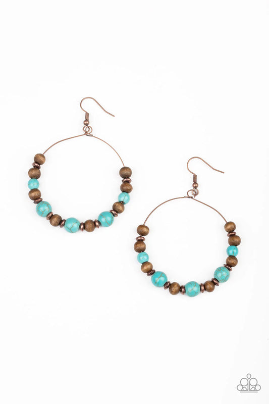 Paparazzi Earring ~ Forestry Fashion - Copper