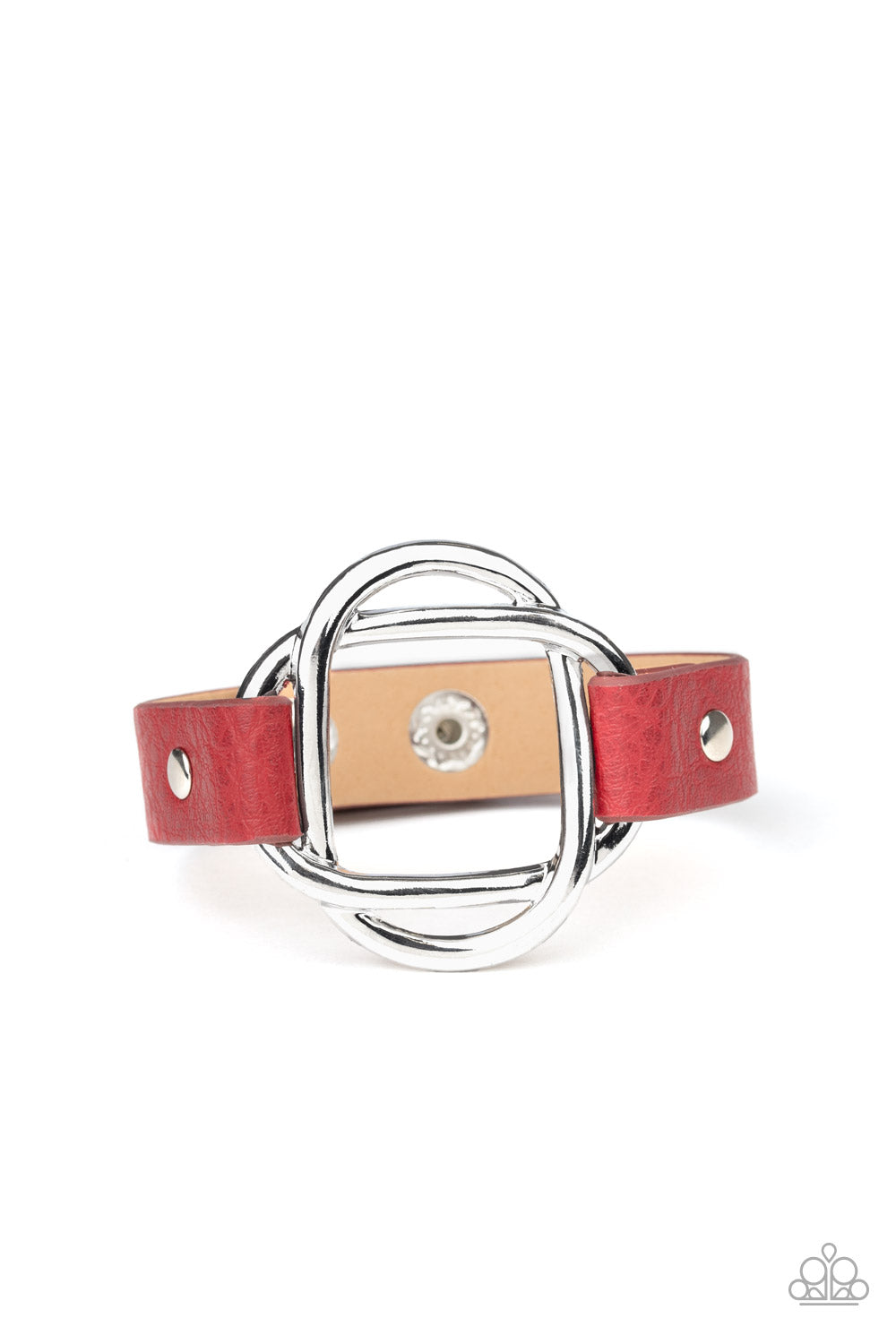 Paparazzi Bracelet ~  Nautically Knotted - Red