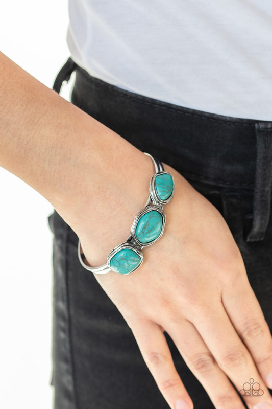 Paparazzi Bracelet ~ Stone Shop - Blue