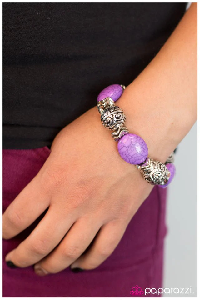 Paparazzi Bracelet ~ Cassiopeia - Purple