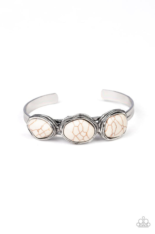 Stone Shop - White - Paparazzi Bracelet Image