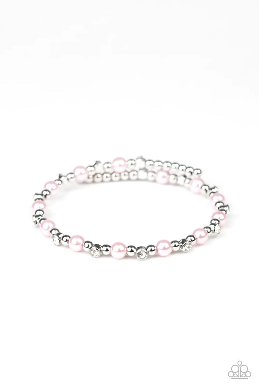 Pulsera Paparazzi ~ Delicadeza decadente - Rosa