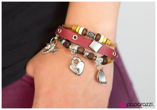 Paparazzi Bracelet ~ Day Dreamer - Red