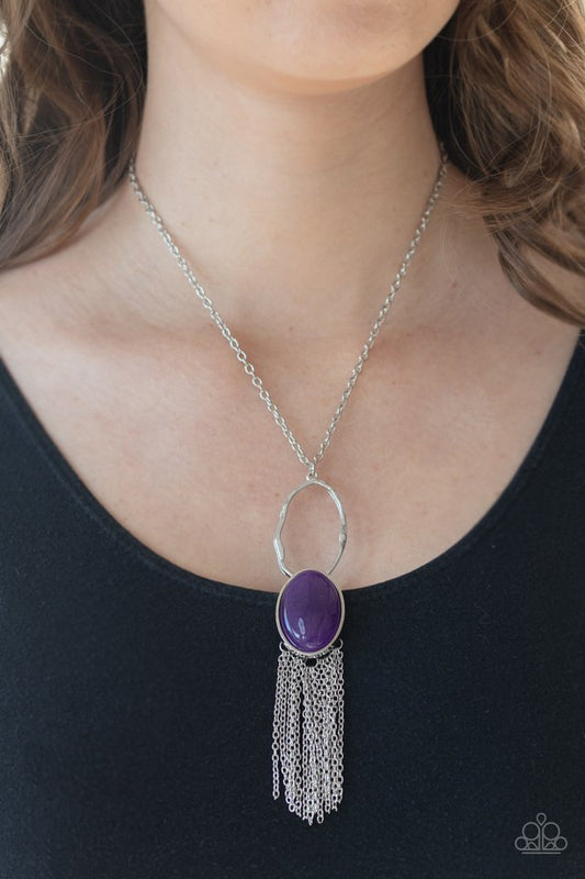 Dewy Desert - Purple - Paparazzi Necklace Image